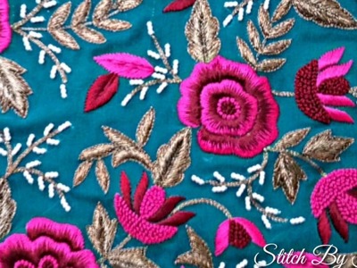Hand Embroidery : 10 Beautiful Embroidery Work Designs, Creation Of Stitch By Hand