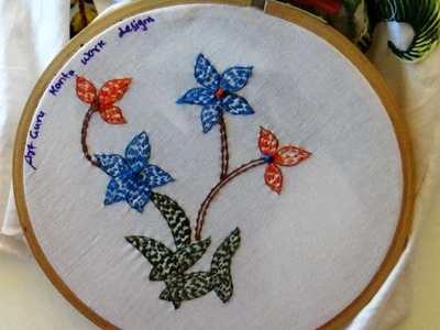 Hand Embroidery Art - Kanta work design