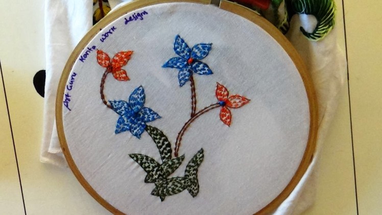 Hand Embroidery Art - Kanta work design