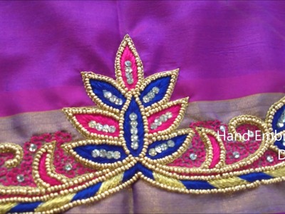 Hand embroidery stitches for beginners | hand embroidery designs, easy mirror work,easy zardosi work