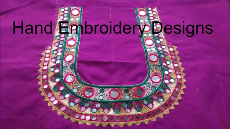 Hand embroidery stitches for beginners | hand embroidery designs, easy mirror work,easy zardosi work