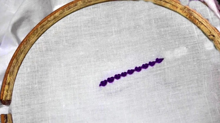 Hand Stitch: Beads Stitch. হাতের সেলাই : গুটি  সেলাই