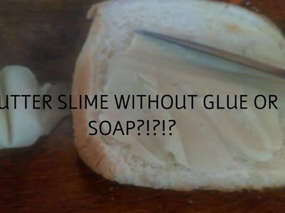 How to make butter slime without glue, soap, or any activator. +ASMR