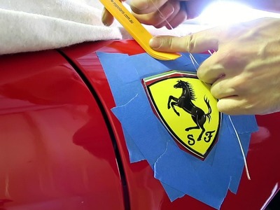 How To Remove A Car Badge DIY Ferrari 458