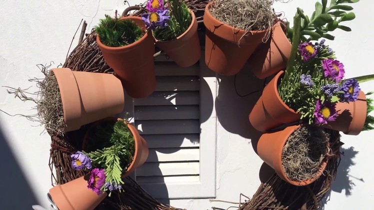 Jo-Ann Fabrics Spring DIY | Flower Pot Wreath