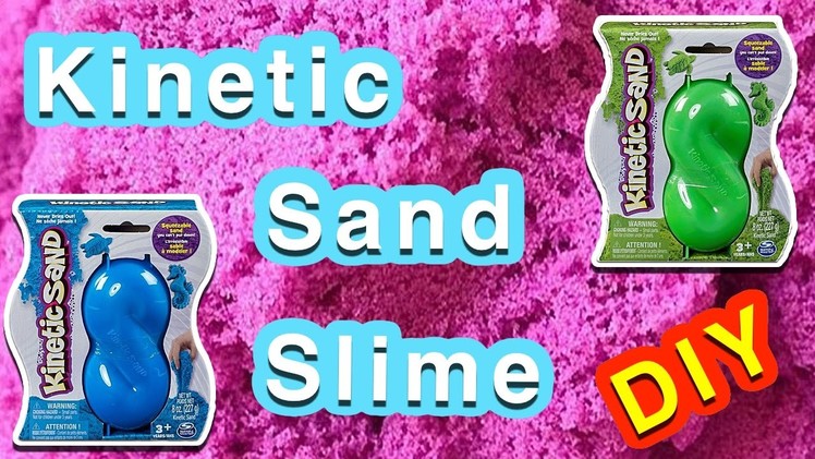 Kinetic Sand Slime | How to Make Slime with Kinetic Sand