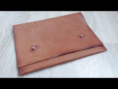 Making leather folder A5 - DIY Leather folder - Leather #2