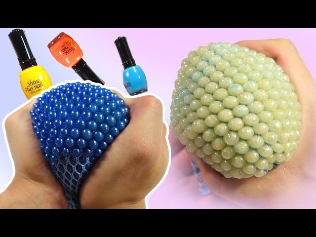 Nail Polish Slime!! How To Green Grape Slime Recipe (Trypophobia Warning)