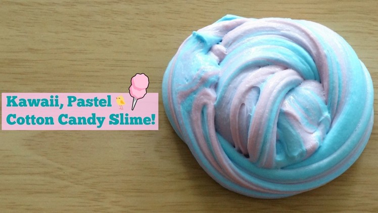 Pastel Cotton Candy Slime Recipe!