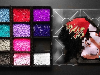 Perler. Hama Beads Pewdiepie Fan Art - Flame Hat Pixel Art