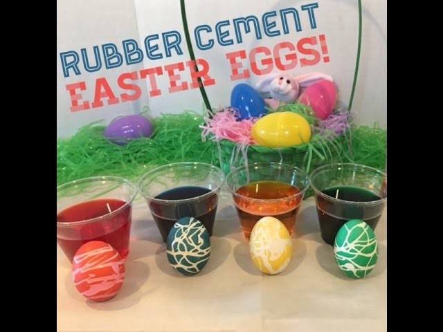 Rubber Cement Easter Eggs, DIY: Easter Eggs, Family Easter Egg Fun