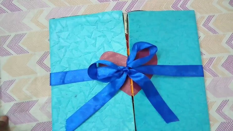 Simple. and cheap. Multi fold scrapbook card idea for mom dad anniversary | by Prashant Jaiswal