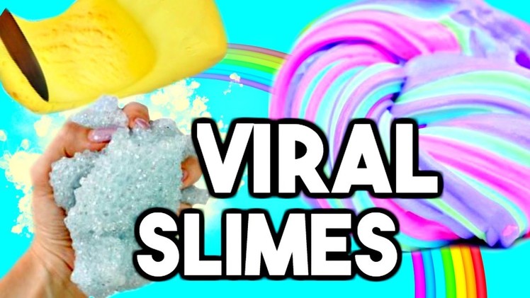 TOP 3 VIRAL SLIME RECIPES TESTED! How to Make Slime! DIY Butter Slime, Fluffy Slime + More!