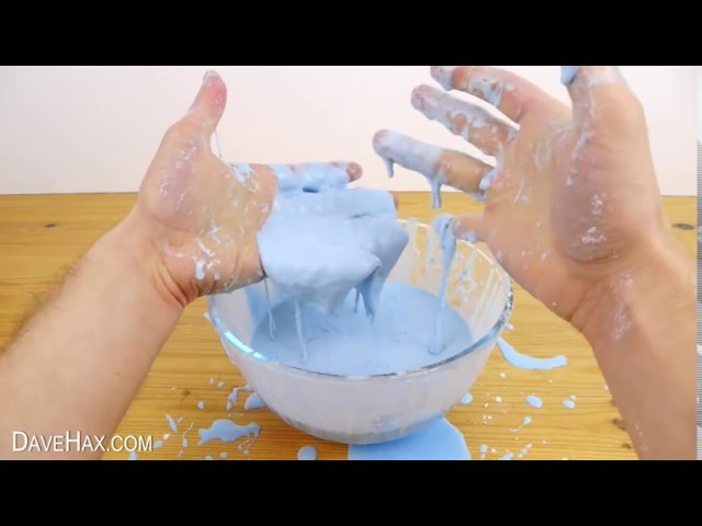 Cornflour slime is magic goo for messy fun - thanks Dave Hax