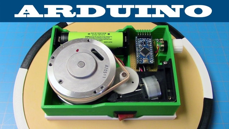 DIY $8 Battery Powered Turntable | Arduino  | 3D Print Project