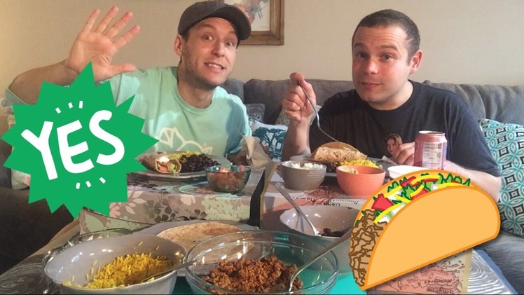 DIY *Meatless* Burrito Mukbang. Eat With Us!