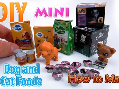 DIY Miniature Dogs and Сats foods | DollHouse