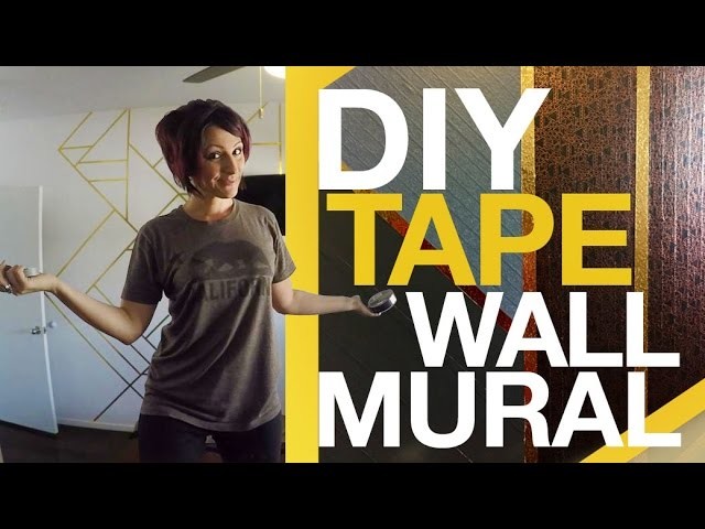 DIY Tape Wall Mural