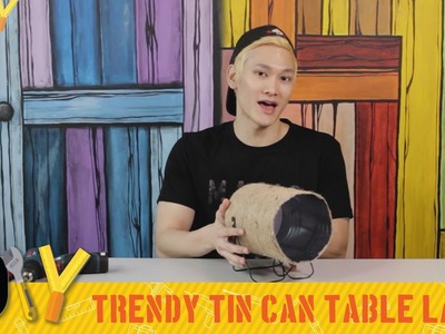 DIY: Trendy Tin Can Table Lamp