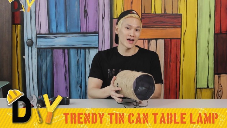DIY: Trendy Tin Can Table Lamp