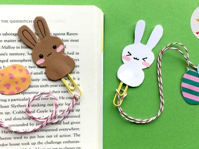 Easy Bunny Bookmark Easter - DIY Bookmarks - Kawaii DIY