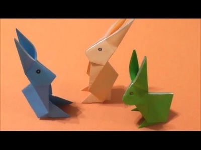 Easy Origami How to Male Cute Rabbit.Bunny 简单手工折纸可爱兔子 簡単折り紙ウサギです