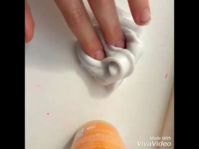 FLUFFY SLIME WITH 3 INGREDIENTS (UK) !!
