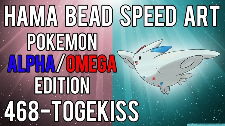 Hama Bead Speed Art | Pokemon | Alpha.Omega | Timelapse | 468 - Togekiss