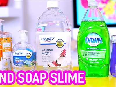 Handsoap Slime Test 2 without liquid starch, borax, corn starch, and glue