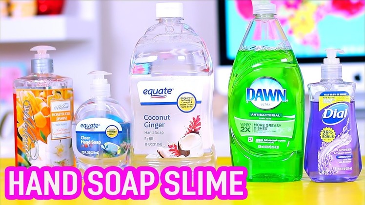 Handsoap Slime Test 2 without liquid starch, borax, corn starch, and glue