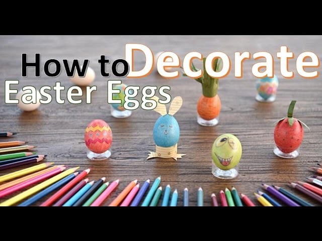 How To Decorate Easter Eggs with Only Colored Pencil DIY . ft. UnityStar 48 Colored Pencil