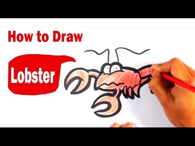 How to Draw a Lobster - Cute Art - Easy Pictures to Draw
