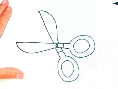 How to draw a Scissors | Scissors Easy Draw Tutorial