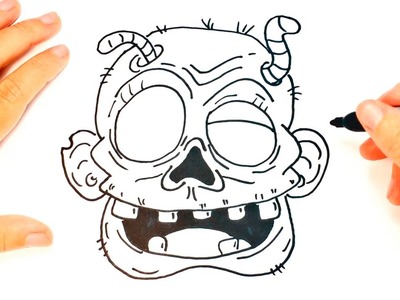 How to draw a Zombie | Zombie Easy Draw Tutorial
