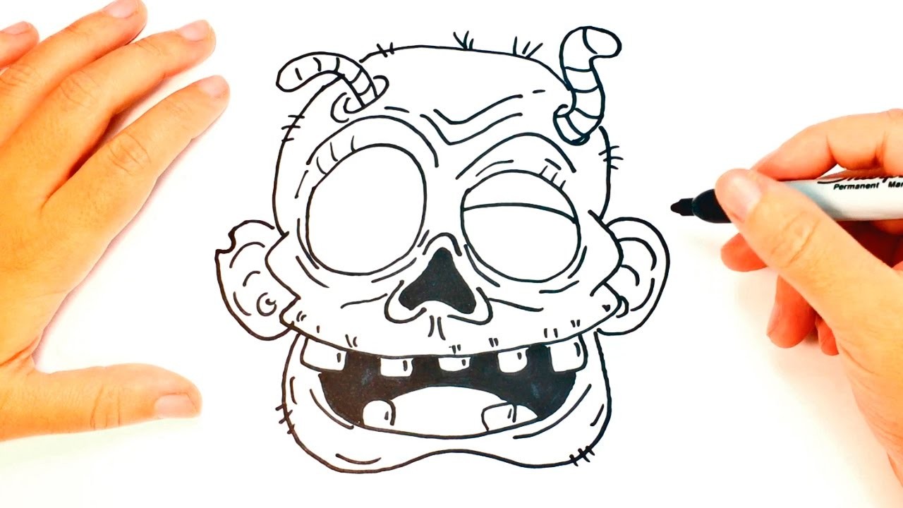 How to draw a Zombie, Zombie Easy Draw Tutorial