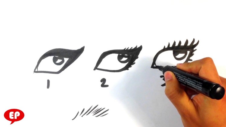 How to Draw Eyelashes - Easy Pictures to Draw