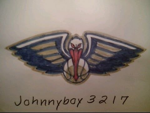 How To Draw  New Orleans Pelicans Logo Easy Step By Tutorial Highlights
