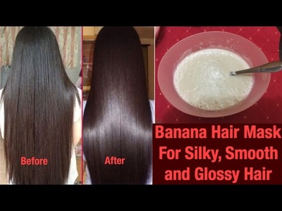 How to Get Silky,Smooth and Glossy Hair in 1 Hour || Great mask for dry and frizzy hair!