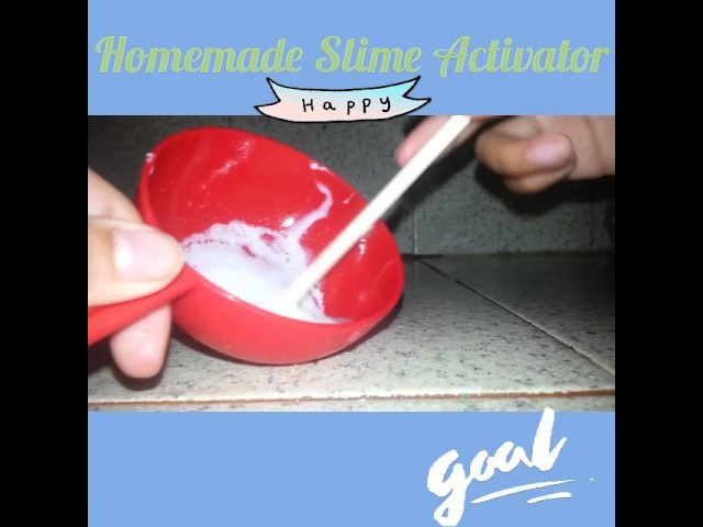 how to make slime without activator or glue or eyes contacts