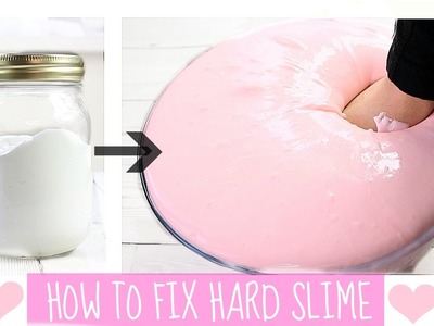 How To Make Your Small FAIL Slime Into A Big Batch Of Good Slime! How to fix hard slime!