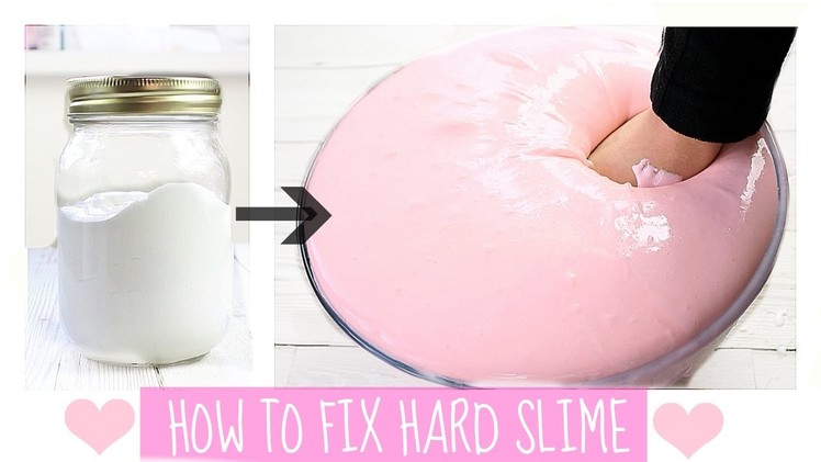 How To Make Your Small FAIL Slime Into A Big Batch Of Good Slime! How to fix hard slime!