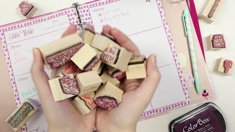 How To Use Planner Stamps | Planner Stamp Set from RubberStamps.com
