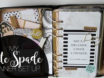 KATE SPADE PLANNER | SET UP | MARCH 2017