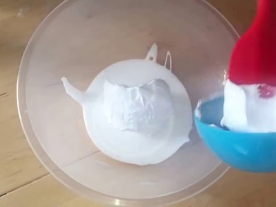 Make Home Made Fluffy Slime Using Contact Lens Solution!