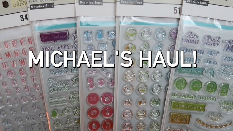 Michael's Haul | Planner Stamps