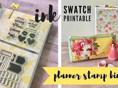 New Planner Stamp Storage Binder + Free Ink Swatch Printable!