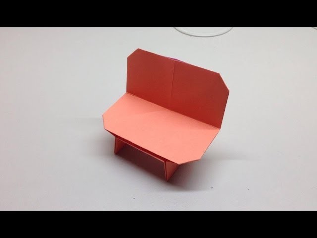 摺紙長椅教學 Origami bench tutorial