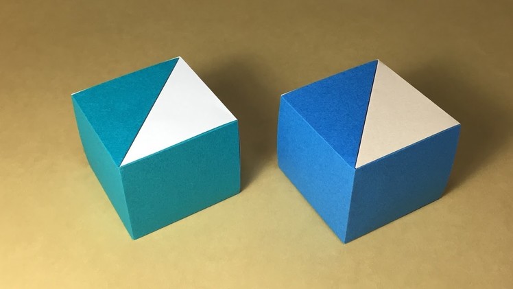 Origami Gift Box. Easy for kids. Tutorial. Instructions
