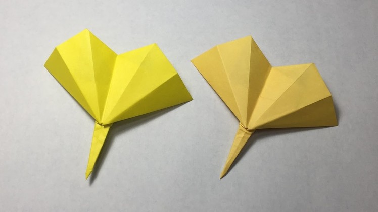 Origami Leaf Tutorial. Ginkgo Biloba