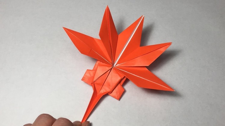 Origami Maple Leaf Tutolial. Canadian Maple Leaf